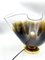 Lampada da tavolo vintage in vetro di Murano marrone di Vistosi, anni '60, Immagine 4