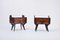 Mid-Century Italian Nightstands with Sculptural Base, Set of 2, Image 1