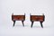 Mid-Century Italian Nightstands with Sculptural Base, Set of 2, Image 2