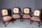 Napoleon III Esszimmerstühle mit Aubusson Bezug, 4er Set 1