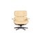 Cremefarbener Ledersessel von Charles & Ray Eames für Vitra 6