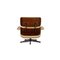 Cream Leather Lounge Armchair by Charles & Ray Eames for Vitra, Image 8