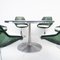 Round Mygge Dining Table & Tulip Chairs by Poul Cadovius & Bjørn Wiinblad for France & Søn, France, 1960s, Set of 7 4