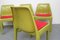 German Red and Green Plastic Chairs, 1970s, Set of 4 7