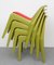 German Red and Green Plastic Chairs, 1970s, Set of 4 8