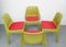 German Red and Green Plastic Chairs, 1970s, Set of 4, Image 4
