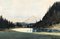 W. Schaufelberger, Lac de montagne, 1914, Olio su cartone, Immagine 1