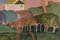 Italienische Kubistische Landschaft, 20. Jh., Acryl auf Karton, Gerahmt 7