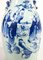 Blue & White Celadon Ceramic Vase, China 3