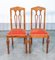 Britische Stühle aus massivem Nussholz, 1800er, 2er Set 4