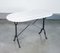 White Marble Top Iron Coffee Table, Image 1