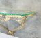 Golden Metal and Glass Console by Pier Luigi Colli 4
