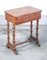 Tavolino da caffè Tricoteuse in legno di noce, inizio XIX secolo, Immagine 5