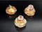 Puffed Glass Bathroom Set by Ercole Barovier, Set of 3 2