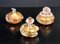 Puffed Glass Bathroom Set by Ercole Barovier, Set of 3 1