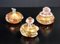 Puffed Glass Bathroom Set by Ercole Barovier, Set of 3, Image 1