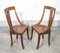 Empire Stühle aus Nussholz mit Intarsien, 1800, 2er Set 9