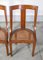 Empire Stühle aus Nussholz mit Intarsien, 1800, 2er Set 4