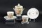 Hand-Painted Porcelain Tableware Set from Sevres, 19th-Century, Set of 4 1