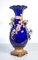 French Blue Cobalt Ceramic and Bronze Vase, 1800s 4