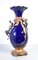 French Blue Cobalt Ceramic and Bronze Vase, 1800s 6