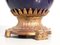 French Blue Cobalt Ceramic and Bronze Vase, 1800s 12
