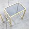 Nesting Tables in Brass and Glass, Set of 3 8