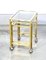 Nesting Tables in Brass and Glass, Set of 3, Image 4