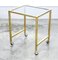 Nesting Tables in Brass and Glass, Set of 3 7