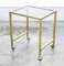 Nesting Tables in Brass and Glass, Set of 3, Image 7