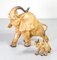 Sculptures Éléphants en Céramique par Guido Cacciapuoti, Set de 2 1
