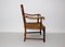 Vintage Ashwood Armchair with Cord Seat 3