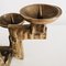 Vintage Brutalist Sculptural Bronze Candlestick, 1960s 4