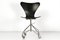 Model 3107 Desk Chair with Wheels by Arne Jacobsen for Fritz Hansen, Denmark, 1955 14