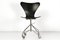 Modell 3107 Schreibtischstuhl mit Rollen von Arne Jacobsen für Fritz Hansen, Denmark, 1955 14