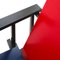 Beistellstuhl in Rot & Blau von Gerrit T. Rietveld für Cassina 7