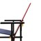 Red and Blue Side Chair by Gerrit T. Rietveld for Cassina, Image 6