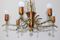 Lámpara de araña vienesa para Rupert Nikoll, años 50, Imagen 3