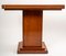 Art Deco Walnut Plating Column Foot Game Table, Image 8