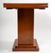 Art Deco Walnut Plating Column Foot Game Table, Image 7