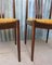 Danish Modern Slat Back Dining Chairs in Rosewood, Set of 2 2