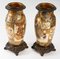 Meiji 19th Century Satsuma Ceramic Vases Mounted on French Bronze, Set of 2 5