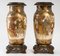 Vases Satsuma en Céramique, 19ème Siècle, Montés sur Bronze, France, Set de 2 1