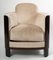 Art Deco Macassar Ebony Wood Ivory Velvet Living Room Set, Set of 5 11