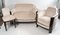 Art Deco Macassar Ebony Wood Ivory Velvet Living Room Set, Set of 5, Image 1