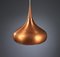 Vintage Orient Copper Pendant by Johannes Hammerborg for Fow & Menup, 1950s 3