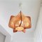 Mid-Century Modern French Light Fixture Hanging Lamp in Wood, 1960s, Image 12