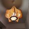 Mid-Century Modern French Light Fixture Hanging Lamp in Wood, 1960s, Image 8