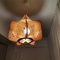 Mid-Century Modern French Light Fixture Hanging Lamp in Wood, 1960s 11