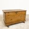 Antique Swedish Tools Chest Trunk in Pine Wood 1
